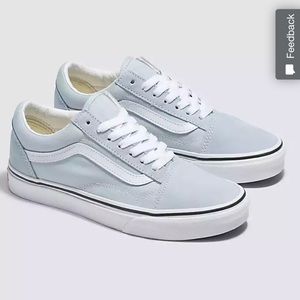 Vans like school light blue vans
